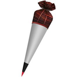 ROTH Stoffbezug für DIY-Stoffschultüte zum Bügeln, schwarz