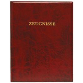 ROTH Zeugnisringbuch, Kunststoff, DIN A4, dunkelrot