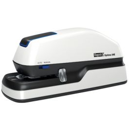 Rapid Agrafeuse électrique Optima 20E, blanc/gris/bleu