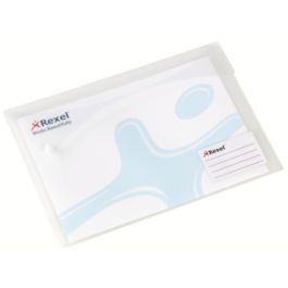 Rexel Pochette à documents Xtra Folder A4, blanc translucide x5
