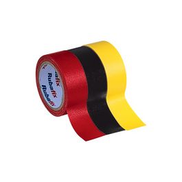 Rubafix Ruban toile, se découpe à la main, plastifié, rouge