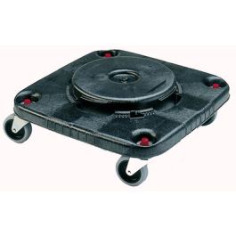 Rubbermaid Socle pour collecteur BRUTE carré, noir