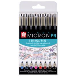 SAKURA Feutre fineliner Pigma Micron PN, kit de 8