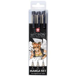 SAKURA Kit Manga PIGMA MICRON, étui de 3