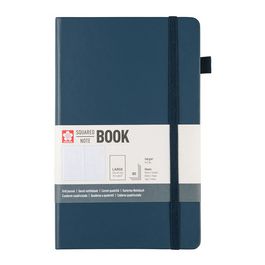 SAKURA Carnet, 130 x 210 mm, quadrillé, indigo foncé
