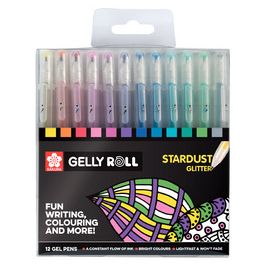 SAKURA Stylo roller encre gel Gelly Roll Stardust étui de 12