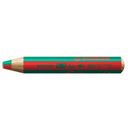 STABILO Crayon multi-talents woody 3en1 duo, rouge/vert