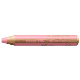 STABILO Crayon multi-talents woody 3en1, rond, rose pastel