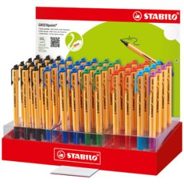 STABILO Feutre GREENpoint, présentoir en carton de 48