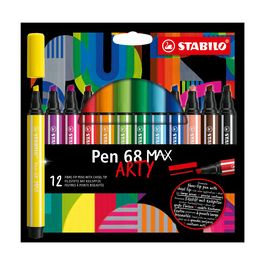 STABILO Feutre Pen 68 MAX, étui de 12 ARTY