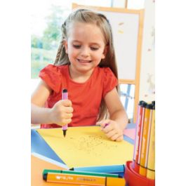 STABILO Stylo feutre Trio Scribbi, bleu