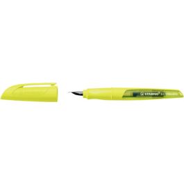STABILO Stylo plume EASYbuddy FLUO M, pour droitiers, jaune