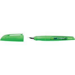 STABILO Stylo plume EASYbuddy FLUO M, pour droitiers, vert