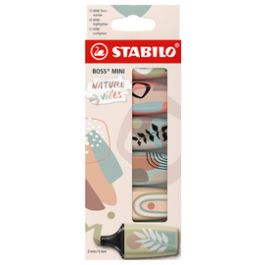 STABILO Surligneur BOSS MINI Naturevibes, étui carton de 6