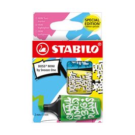 STABILO Surligneur BOSS MINI by Snooze One, étui de 3