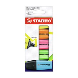 STABILO Surligneur BOSS MINI, étui en carton de 5