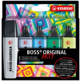 STABILO Surligneur BOSS ORIGINAL, étui carton ARTY de 5