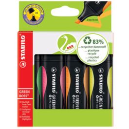 STABILO Surligneur GREEN BOSS, étui en carton de 4