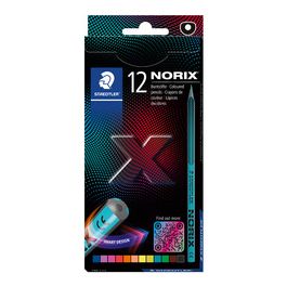 STAEDTLER Crayon de couleur NORIX, étui en carton de 12