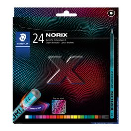 STAEDTLER Crayon de couleur NORIX, étui en carton de 24