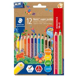STAEDTLER Crayon de couleur Noris super jumbo, 10+2