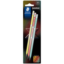 STAEDTLER Crayon de papier NORIX, HB, blister de 3