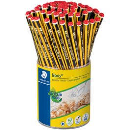 STAEDTLER Crayon de papier Noris avec gomme, pot de 72