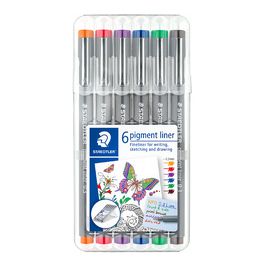 STAEDTLER Feutre à pigment, étui de 6,