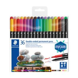 STAEDTLER Feutre double pointe permanent, étui de 36