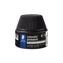 STAEDTLER Flacon de recharge Lumocolor, non permanent, noir