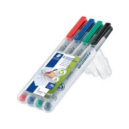 STAEDTLER Marqueur non permanent 311S Lumocolor, étui de 4