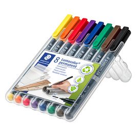 STAEDTLER Marqueur permanent 317M Lumocolor, étui de 8