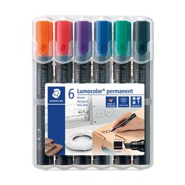 STAEDTLER Marqueur permanent 350 Lumocolor, étui de 6