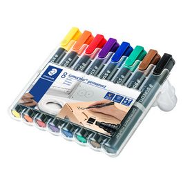 STAEDTLER Marqueur permanent 350 Lumocolor, étui de 8