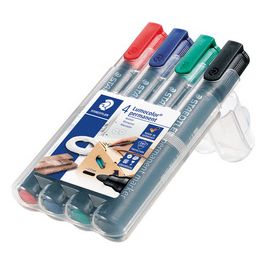 STAEDTLER Marqueur permanent 352 Lumocolor, étui de 4