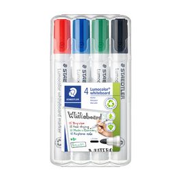 STAEDTLER Marqueur tableau blanc 351 Lumocolor, étui de 4