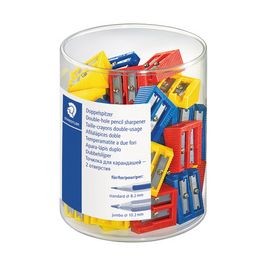STAEDTLER Taille-crayon à 2 trous, en plastique, boîte de 50 x50