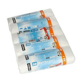 STARPAK Sac poubelle HDPE à liens coulissants, 20 litres