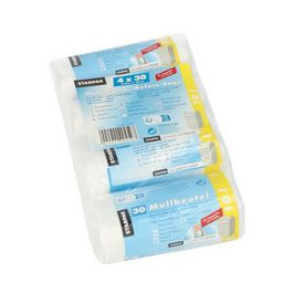 STARPAK Sac poubelle HDPE, 10 litres, transparent