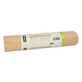 STARPAK Sac poubelle "Waste-to-Waste", 60 litres, marron