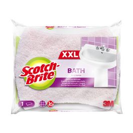 Scotch-Brite Eponge de nettoyage Bath XXL, rose/blanc