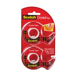 Scotch Dévidoir à main Crystal, transparent, pack économique