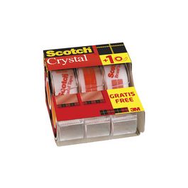 Scotch Ruban adhésif Crystal Clear 600, pack Caddy