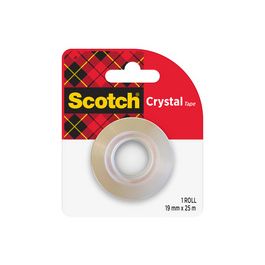 Scotch Ruban adhésif Crystal, transparent, 19 mm x 25 m