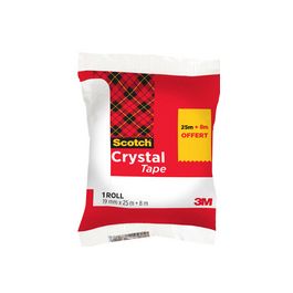 Scotch Ruban adhésif Crystal, transparent, pack économique