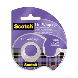 Scotch Ruban adhésif pour cadeau "GiftWrap Tape", dévidoir