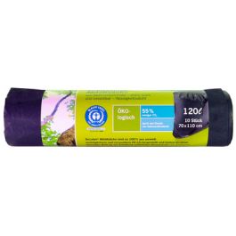 Secolan Sac poubelle renforcé, 120 litres, noir