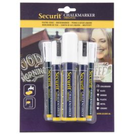 Securit Feutre-craie ORIGINAL, set assorti, blanc
