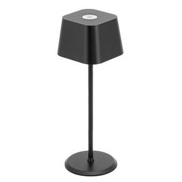 Securit Lampe de table LED rechargeable MALTE, noir