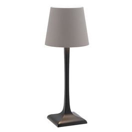 Securit Lampe de table LED rechargeable MILAN, noir/taupe